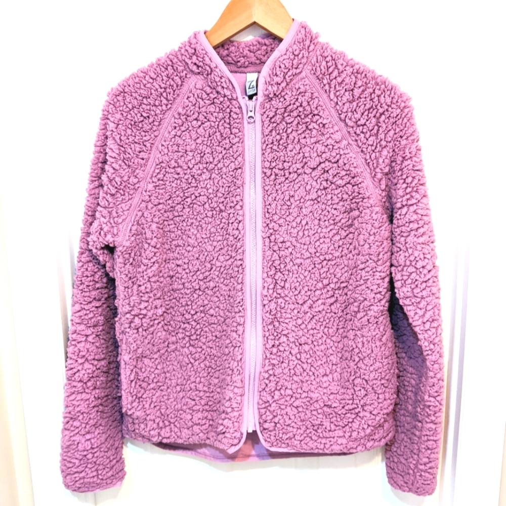 Zella Full Zip Cozy Sherpa Fleece Jacket. Like New! XS